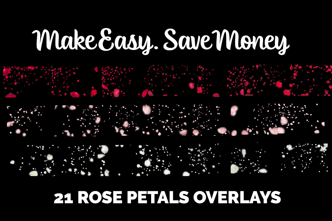 21 Rose Petal Photo Overlays 21 Rose Petal Photo Overlays
