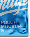Metallic Pouch Mockup - Front View Metallic Pouch Mockup - Front View