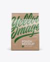 Kraft Pouch Mockup - Front View