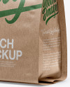 Kraft Pouch Mockup - Half Side View