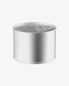 Metallic Tin Can Mockup with Ring