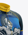 Men’s Cycling Jersey mockup (Right Half Side View)