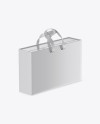 Glossy Paper Bag With Boxes Mockup - Half Side View