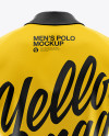 Men’s Polo Shirt Mockup (Back View)