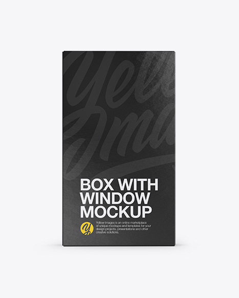 Box with Window Mockup - Front & Back Views