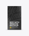Box with Window Mockup - Front & Back Views