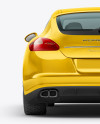 Porsche Panamera Mockup - Back View