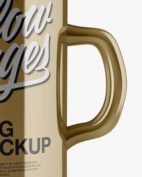 Metallic Mug Mockup