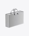 Metallic Paper Bag With Boxes Mockup - Half Side View