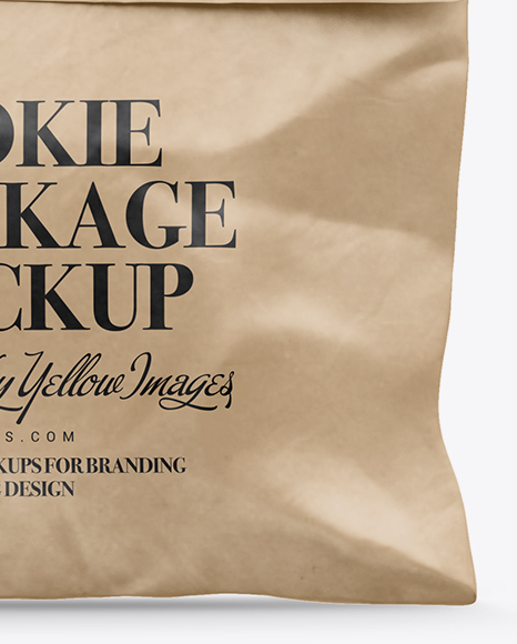 Kraft Cookie Package Mockup