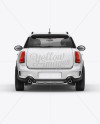 Mini Cooper Countryman Mockup Back View