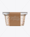 200g Plastic Cup in Kraft Wrap W/ Cashew Mockup