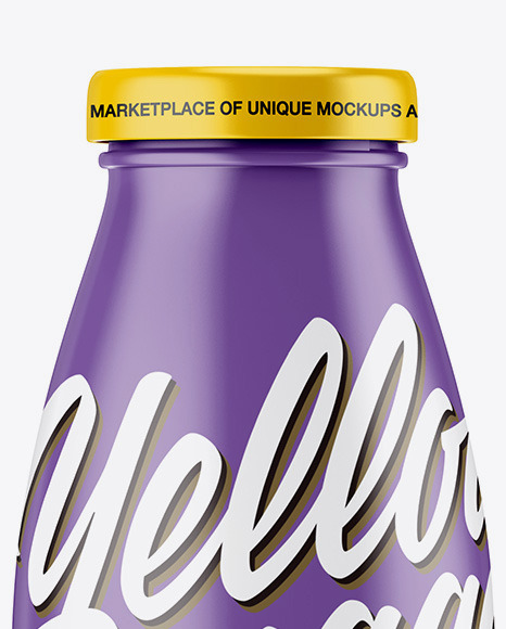 Matte Plastic Bottle Mockup