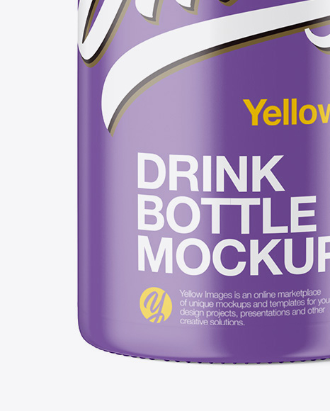 Matte Plastic Bottle Mockup