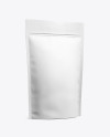 Paper Stand Up Pouch W/ Zipper Mockup - Half Side View