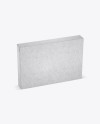 Kraft Paper Box Mockup - Half Side View (High-Angle Shot)