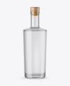 Frosted Glass Bottle with Wooden Cap Mockup Frosted Glass Bottle with Wooden Cap Mockup