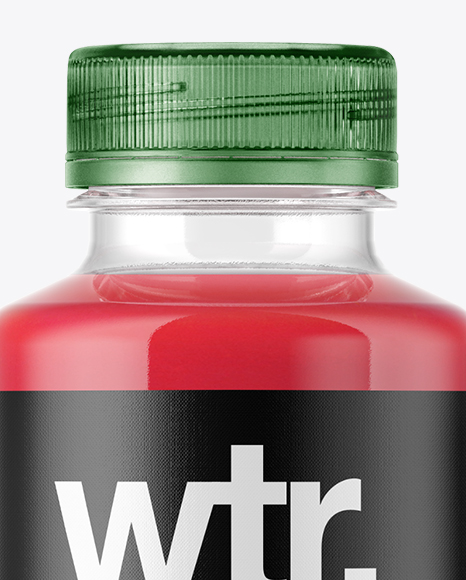 Red Drink Bottle Mockup