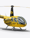 Helicopter Mockup - Half Side View