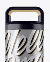 Textured Metallic Thermos Mockup