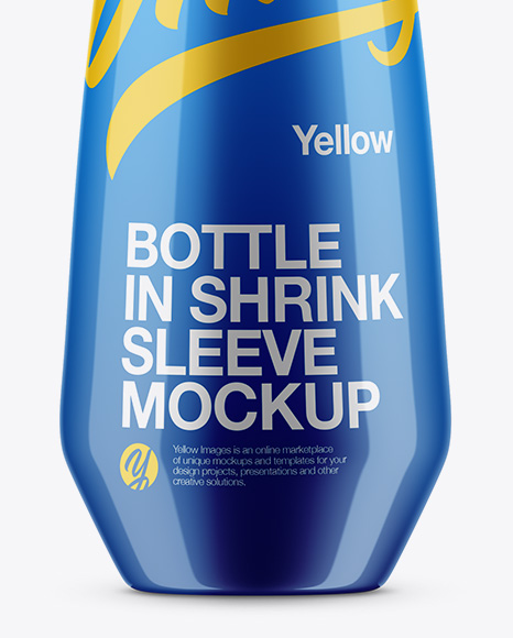 Glossy Plastic Bottle Mockup