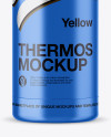 Metallic Thermos Mockup