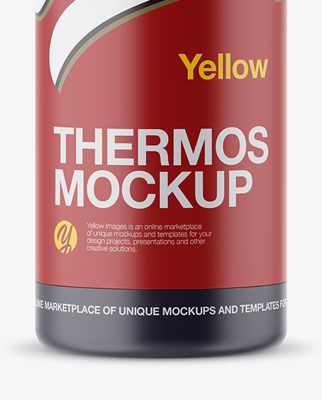 Matte Thermos Mockup