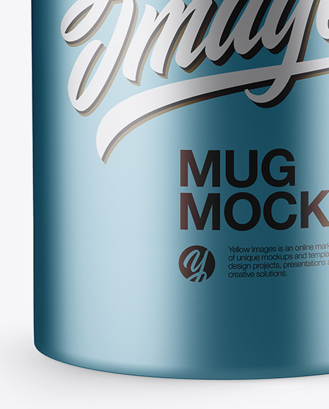 Matte Metallic Mug Mockup