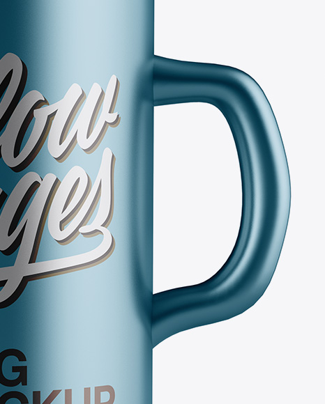 Matte Metallic Mug Mockup