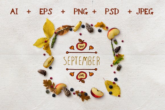 Hand-sketched fall season cards Hand-sketched fall season cards