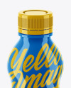 Glossy Plastic Bottle Mockup - High Angle Glossy Plastic Bottle Mockup - High Angle