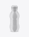 Matte Plastic Bottle Mockup - High-Angle Shot