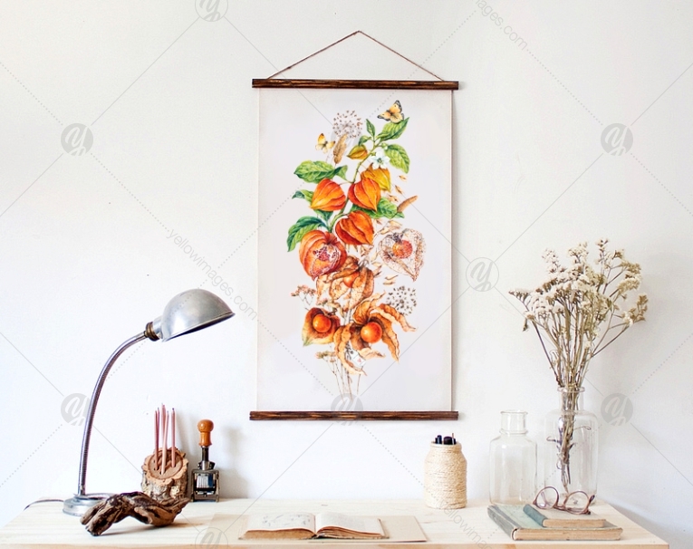 Watercolor physalis Watercolor physalis