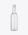 Clear Glass Vodka Bottle Mockup