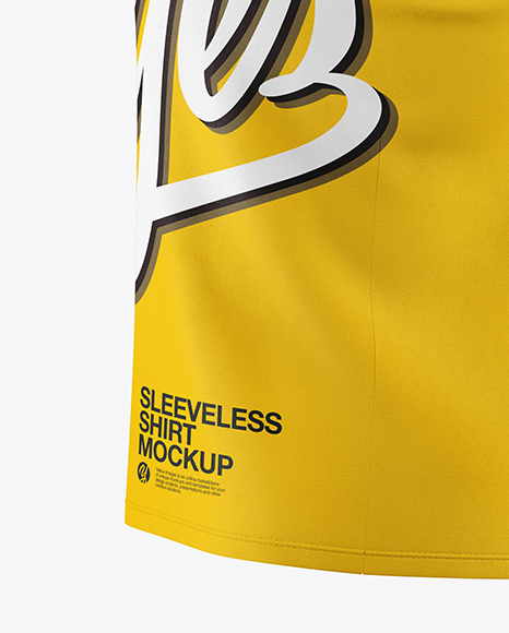 Sleeveless Shirt Mockup - Side View