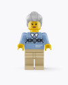 Grandmother Mini Figure Mockup