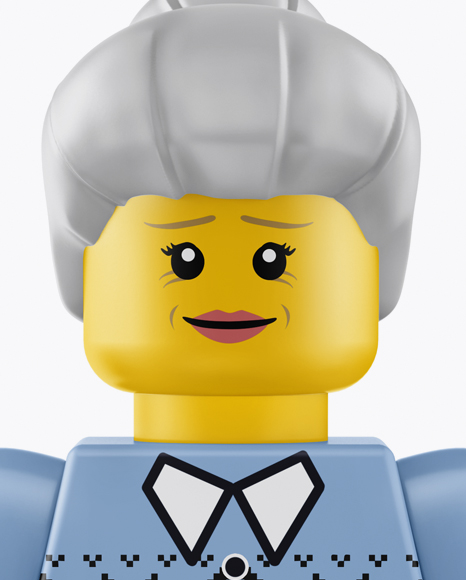 Grandmother Mini Figure Mockup