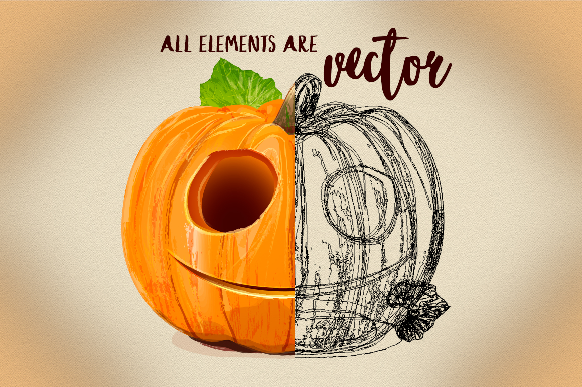 Halloween Pumpkin illustrations