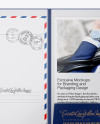 Matte Folder W/ Papers and Envelope Mockup