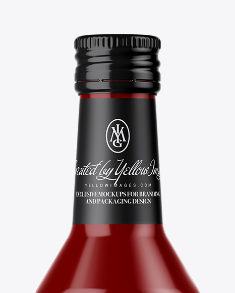 Glossy Ceramic Bottle Mockup