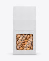 Kraft Paper Box W/ Almonds - Front View Kraft Paper Box W/ Almonds - Front View