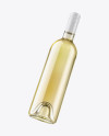 Clear Glass White Wine Bottle Mockup