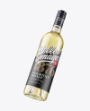 Clear Glass White Wine Bottle Mockup