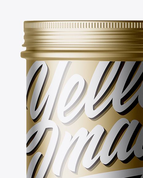 Metallic Plastic Jar Mockup Metallic Plastic Jar Mockup