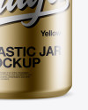 Metallic Plastic Jar Mockup Metallic Plastic Jar Mockup