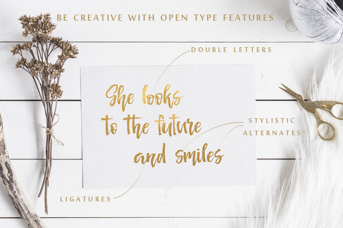 Señorita Handwritten Textured Font - Script