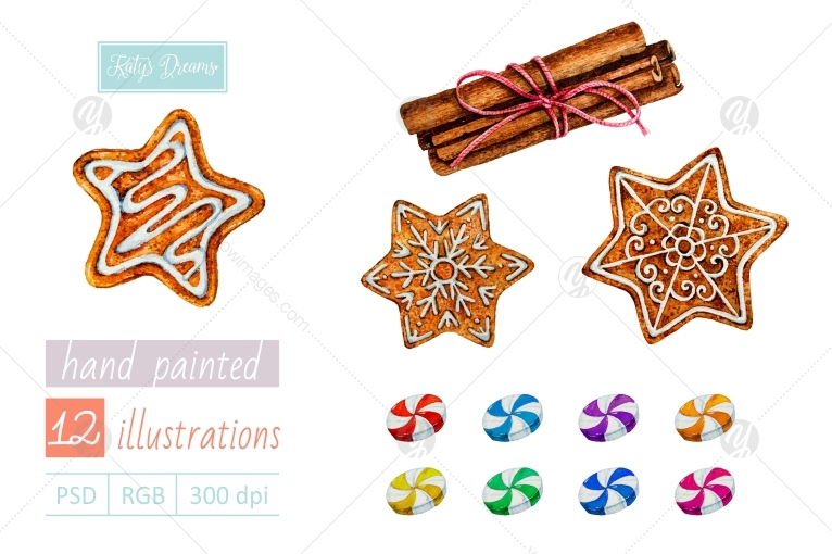 Watercolor set / Candies Watercolor set / Candies