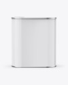 4L Closed Square Tin Can Mockup