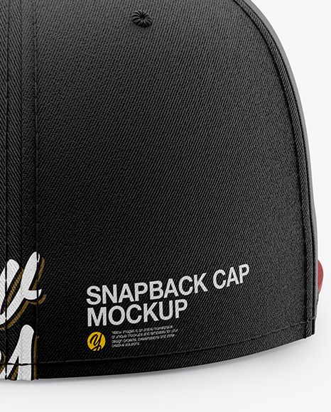 Snapback Cap Mockup - Back View