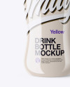 Glossy Plastic Bottle Mockup